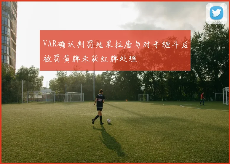 VAR确认判罚结果拉唐与对手缠斗后被罚黄牌未获红牌处理